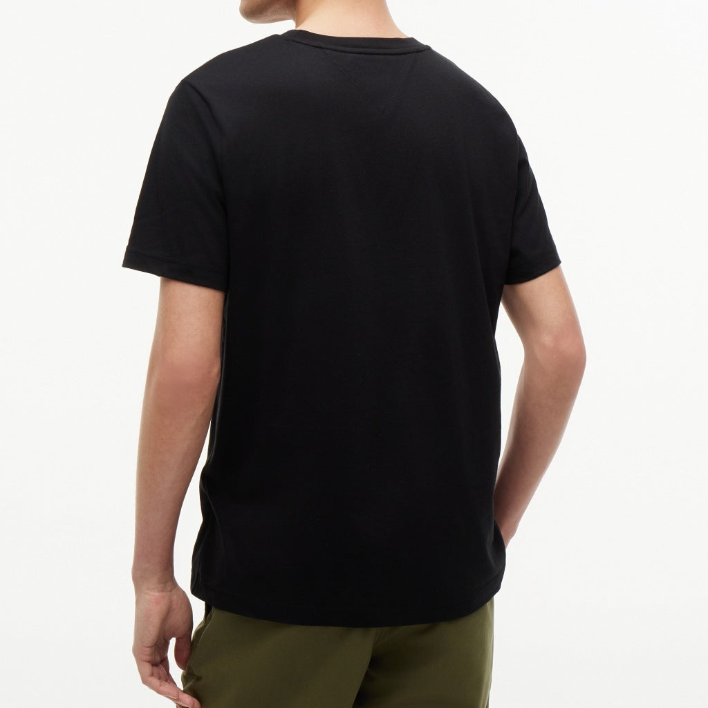 TOMMY HILFIGER MWMW SCRIPT FLAG REGULAR TEE en color NEGRO  (4)