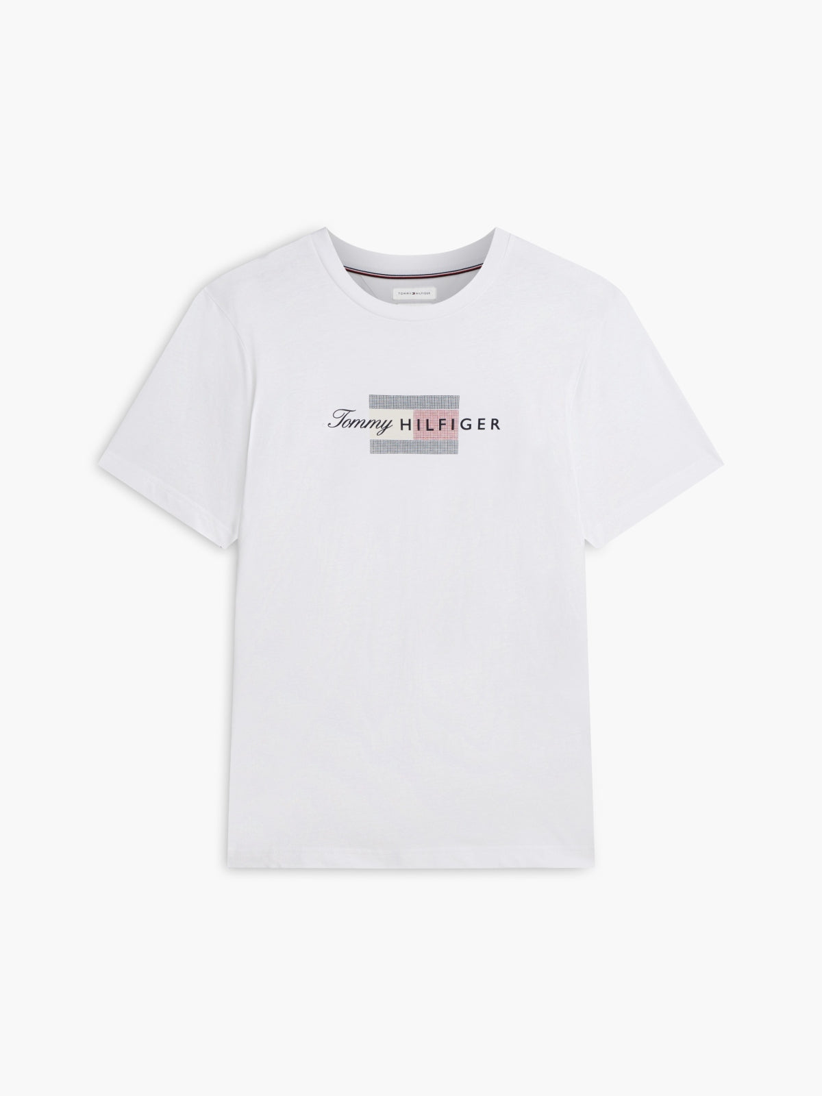 TOMMY HILFIGER MWMW SCRIPT FLAG REGULAR TEE en color BLANCO  (3)