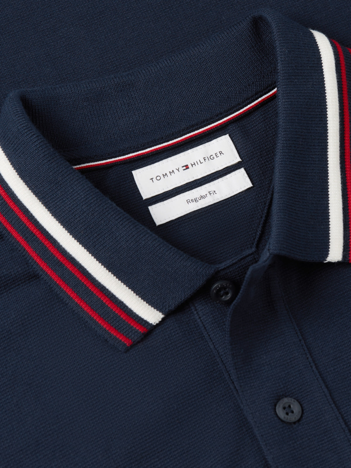 TOMMY HILFIGER MWMW RWB COLLAR CUFF DETAIL P en color AZUL  (4)