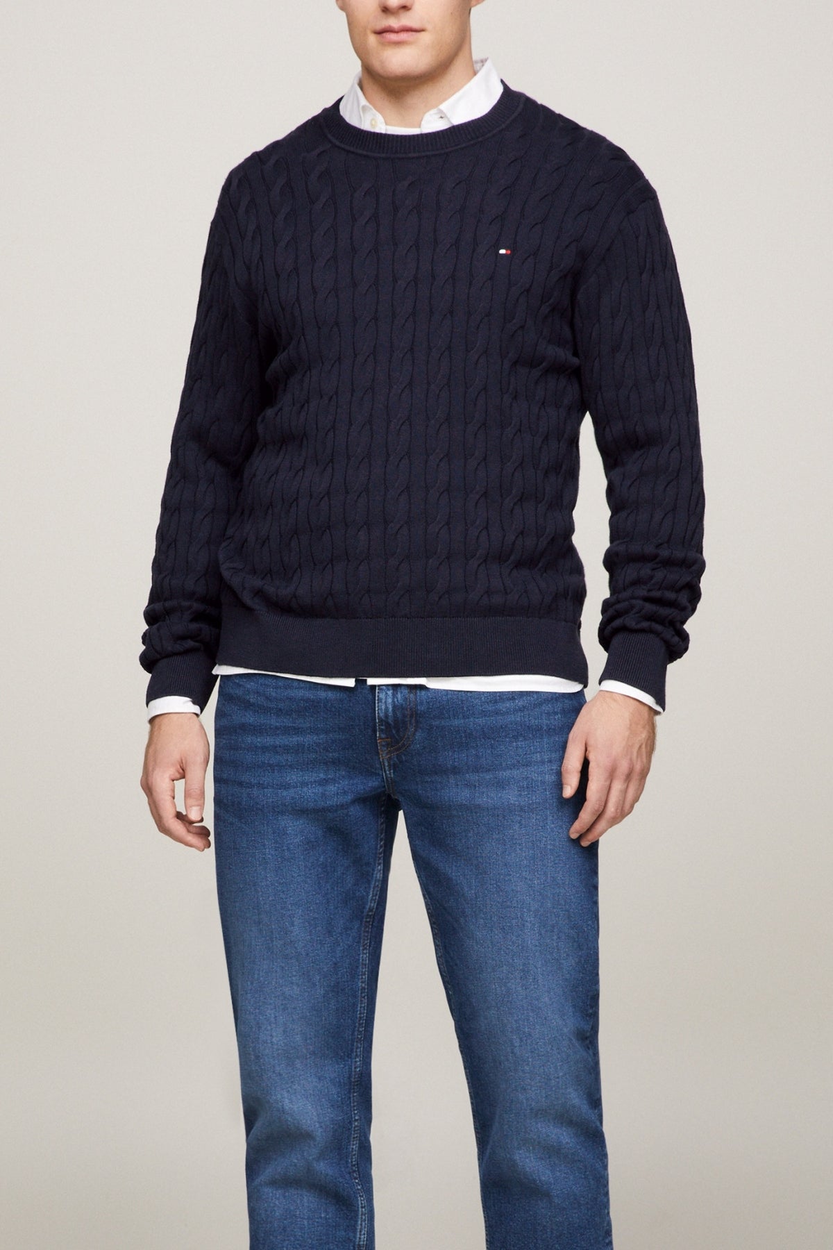 TOMMY HILFIGER MWMW CLASSIC COTTON CABLE CRE en color   (1)
