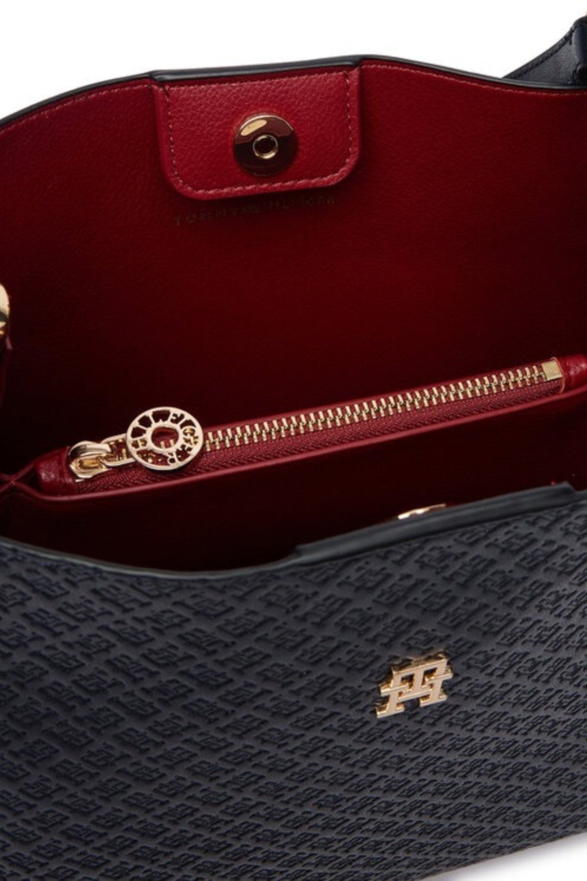 TOMMY HILFIGER AWAW TH ICON SHOULDER BAG MON en color AZUL  (4)
