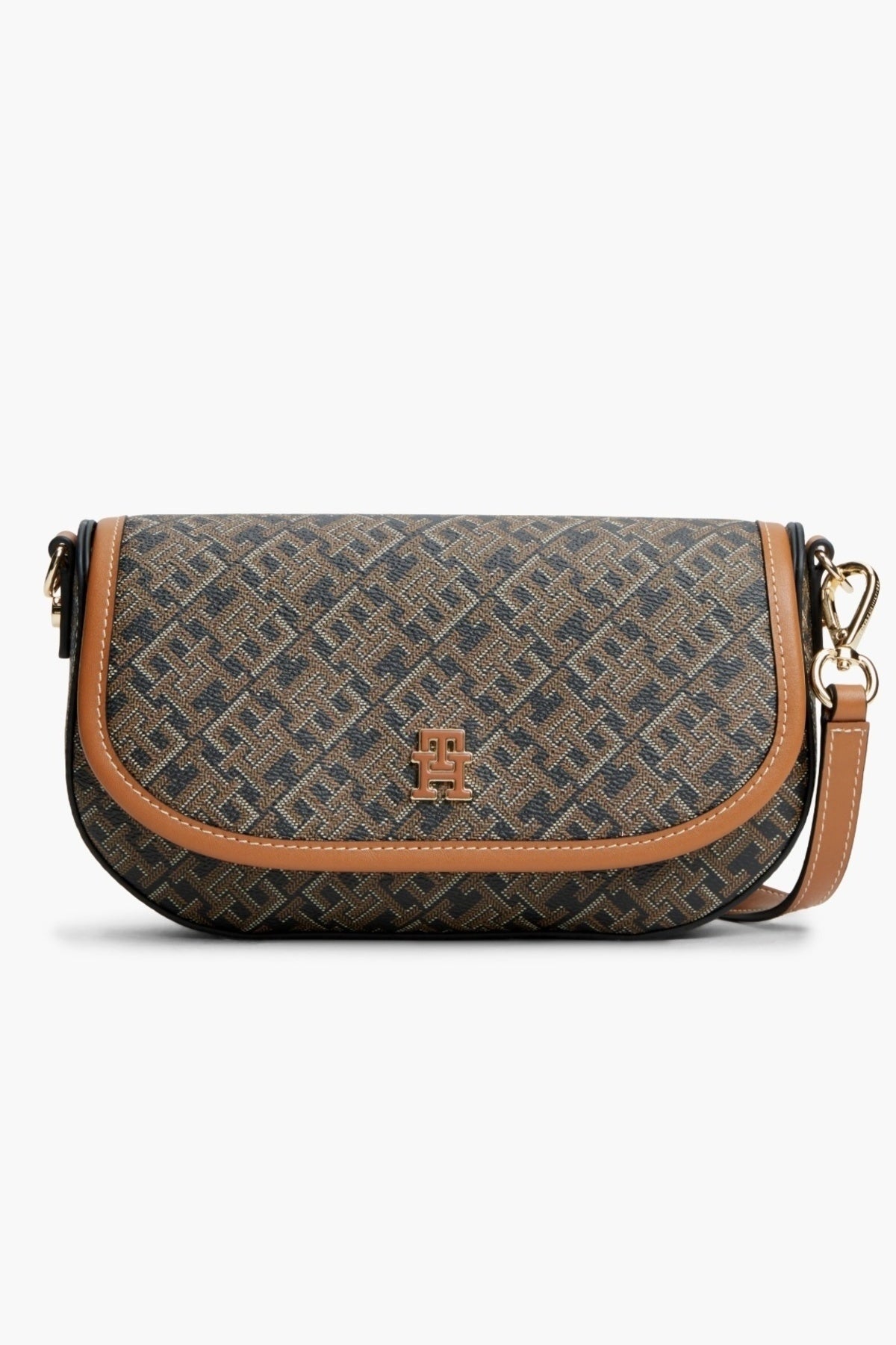 TOMMY HILFIGER AWAW TH MONOPLAY SADDLE BAG en color VERDE  (1)