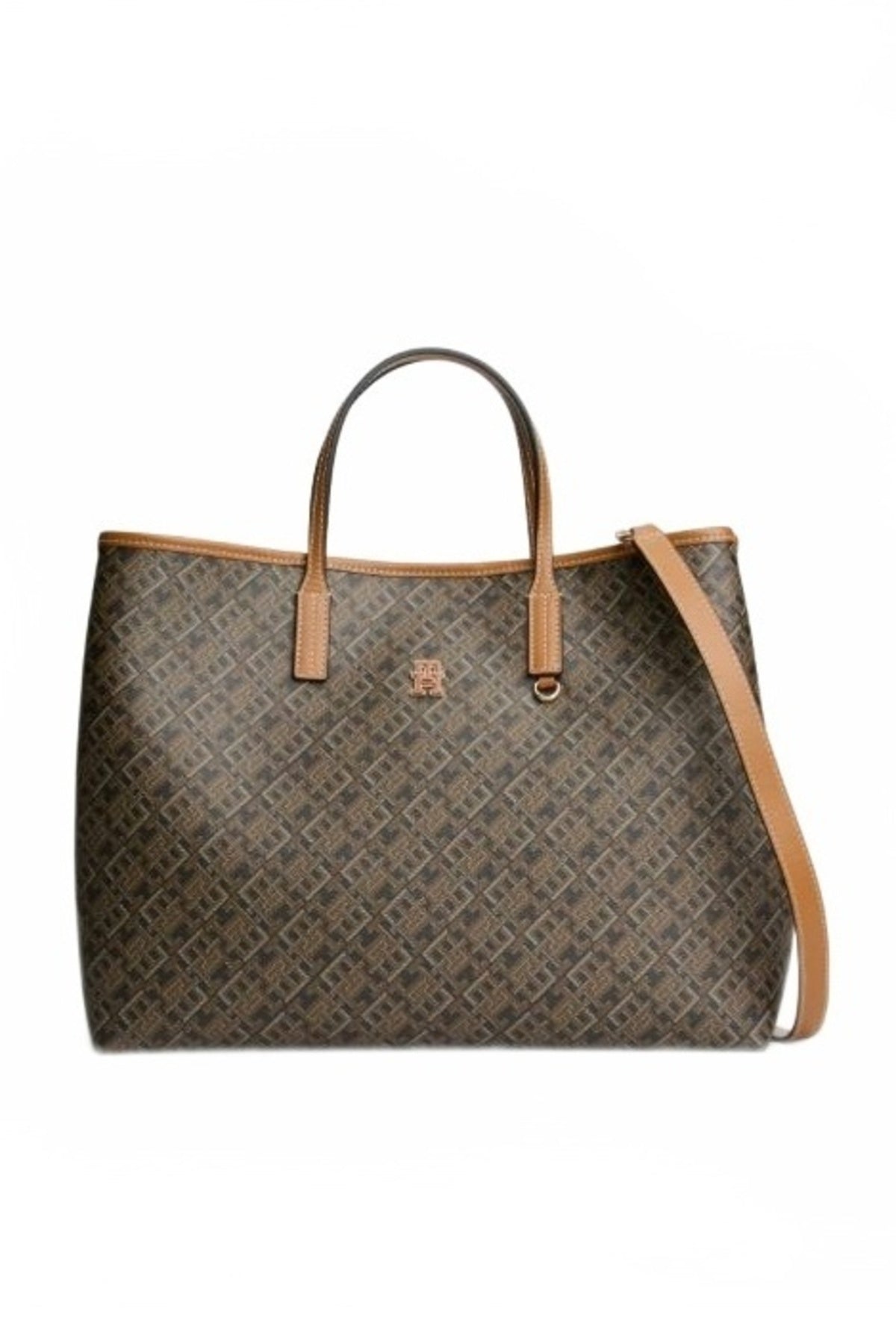 TOMMY HILFIGER AWAW TH MONOPLAY SATCHEL en color MARRON  (1)