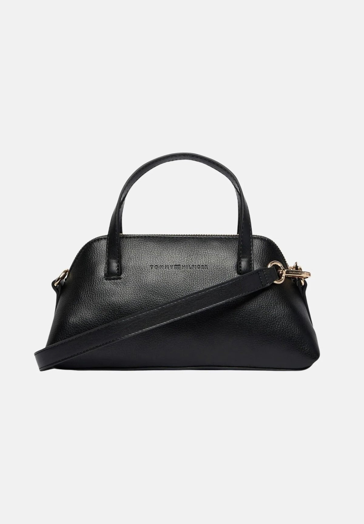 TOMMY HILFIGER AWAW TH BUCKLE MINI TOTE en color NEGRO  (2)