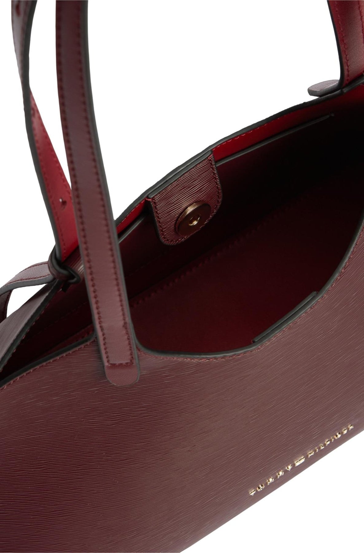TOMMY HILFIGER AWAW TH MODERN MINI TOTE en color BURDEOS  (3)