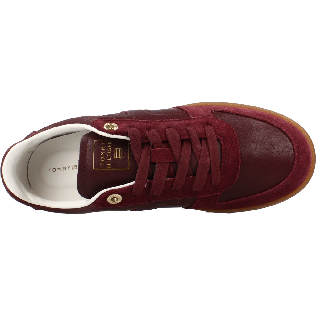 TOMMY HILFIGER FWFW TRIBECA SNEAKER PREMIUM en color BURDEOS  (7)