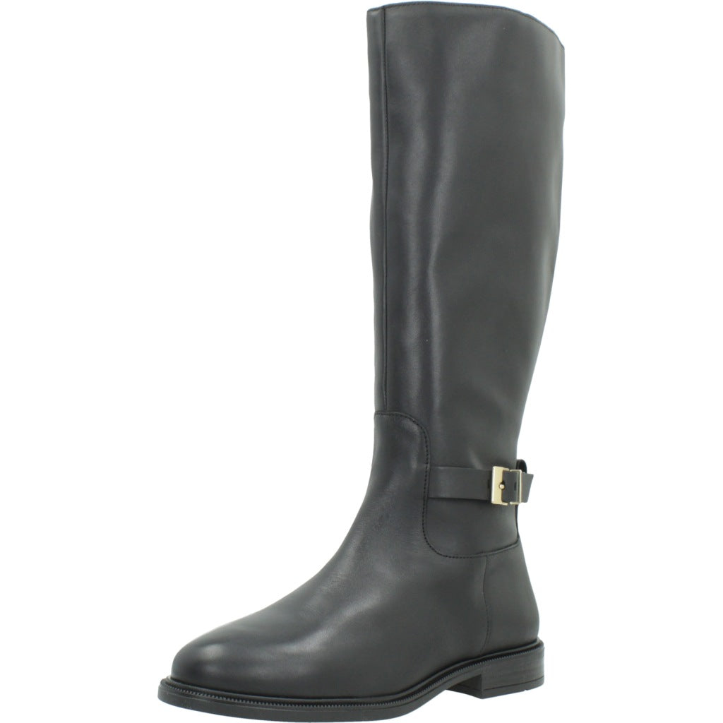 TOMMY HILFIGER FWFW BUCKLE LEATHER KNEE BOOT en color NEGRO  (1)