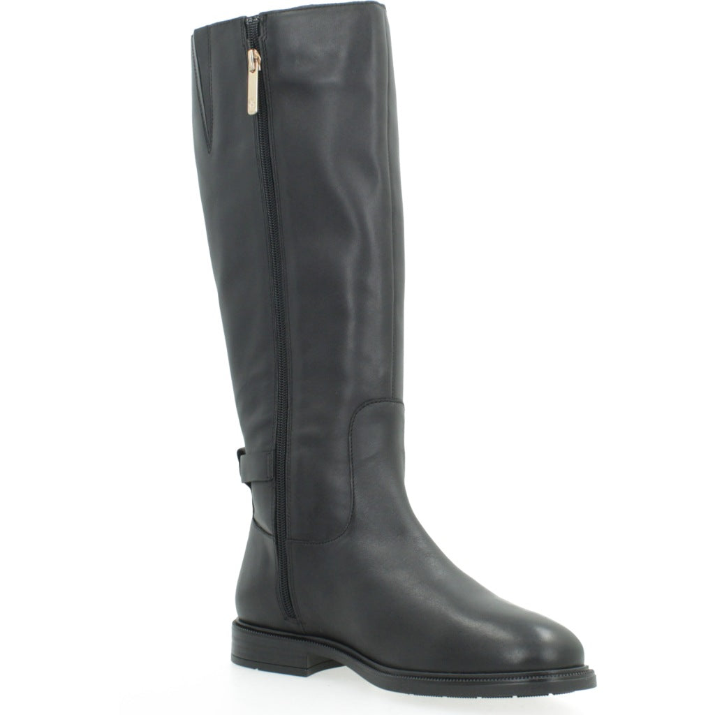 TOMMY HILFIGER FWFW BUCKLE LEATHER KNEE BOOT en color NEGRO  (5)