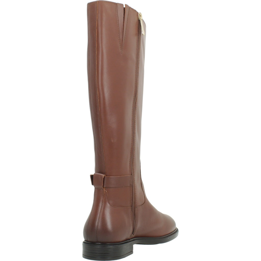 TOMMY HILFIGER FWFW BUCKLE LEATHER KNEE BOOT en color MARRON  (3)