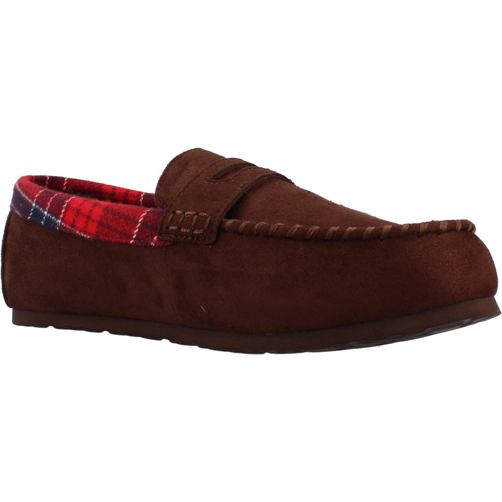 TOMMY HILFIGER FMFM CHECK DRIVER HOUSE SHOE en color MARRON  (5)