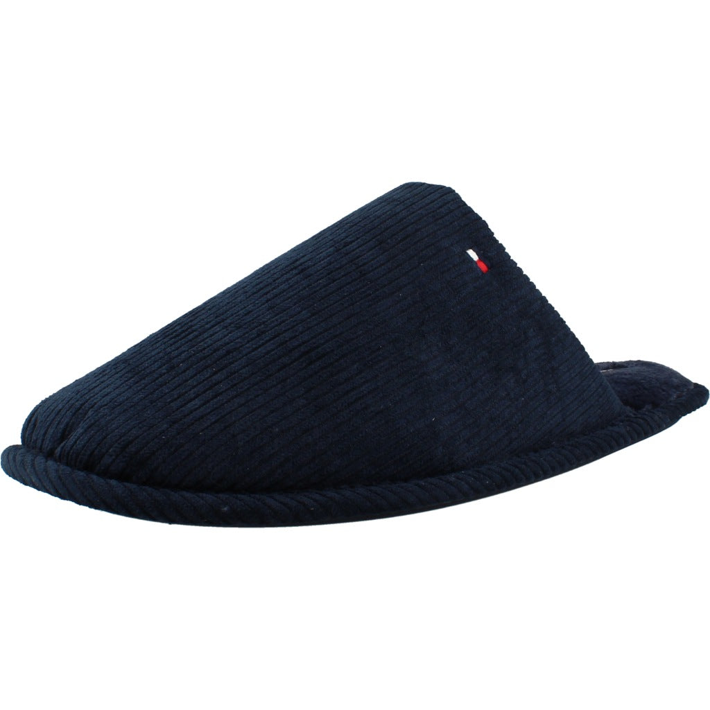 TOMMY HILFIGER FMFM CORDUROY HOUSE SHOES en color AZUL  (1)