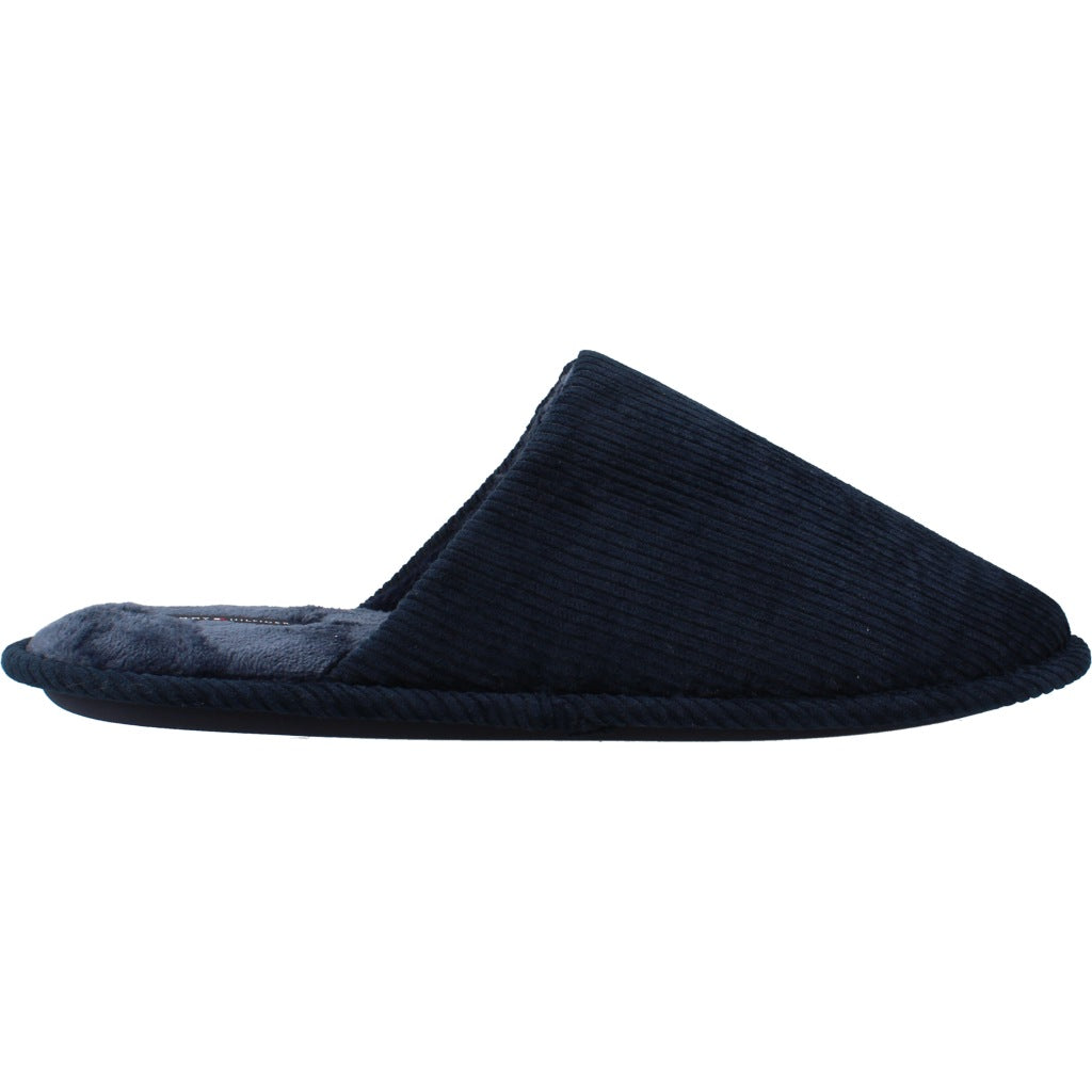 TOMMY HILFIGER FMFM CORDUROY HOUSE SHOES en color AZUL  (4)