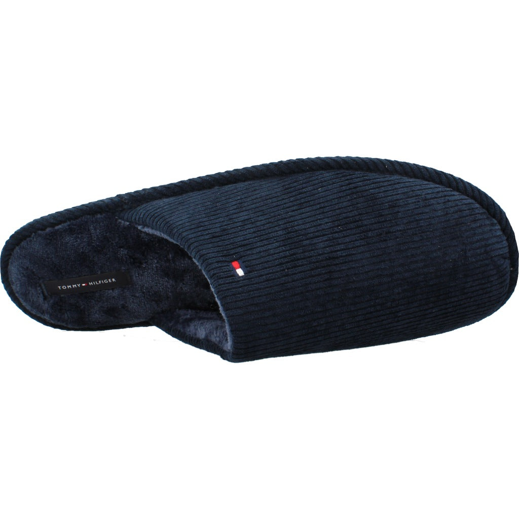 TOMMY HILFIGER FMFM CORDUROY HOUSE SHOES en color AZUL  (7)