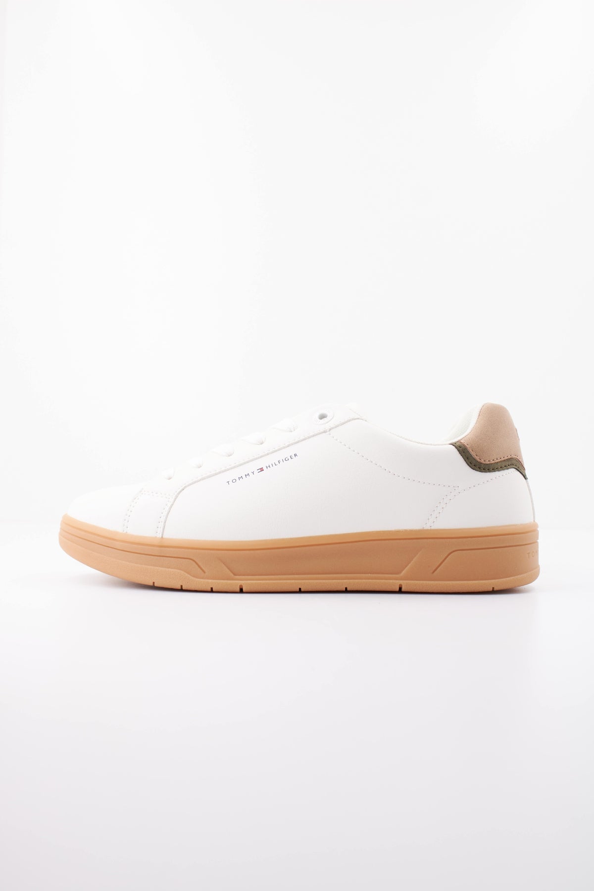 TOMMY HILFIGER LOW CUT LACE-UP SNEAKER en color BLANCO  (1)