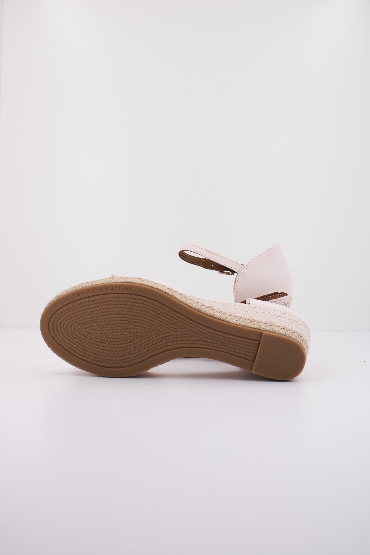 TOMMY HILFIGER BASIC OPEN TOE MID WEDGE en color ROSA  (4)