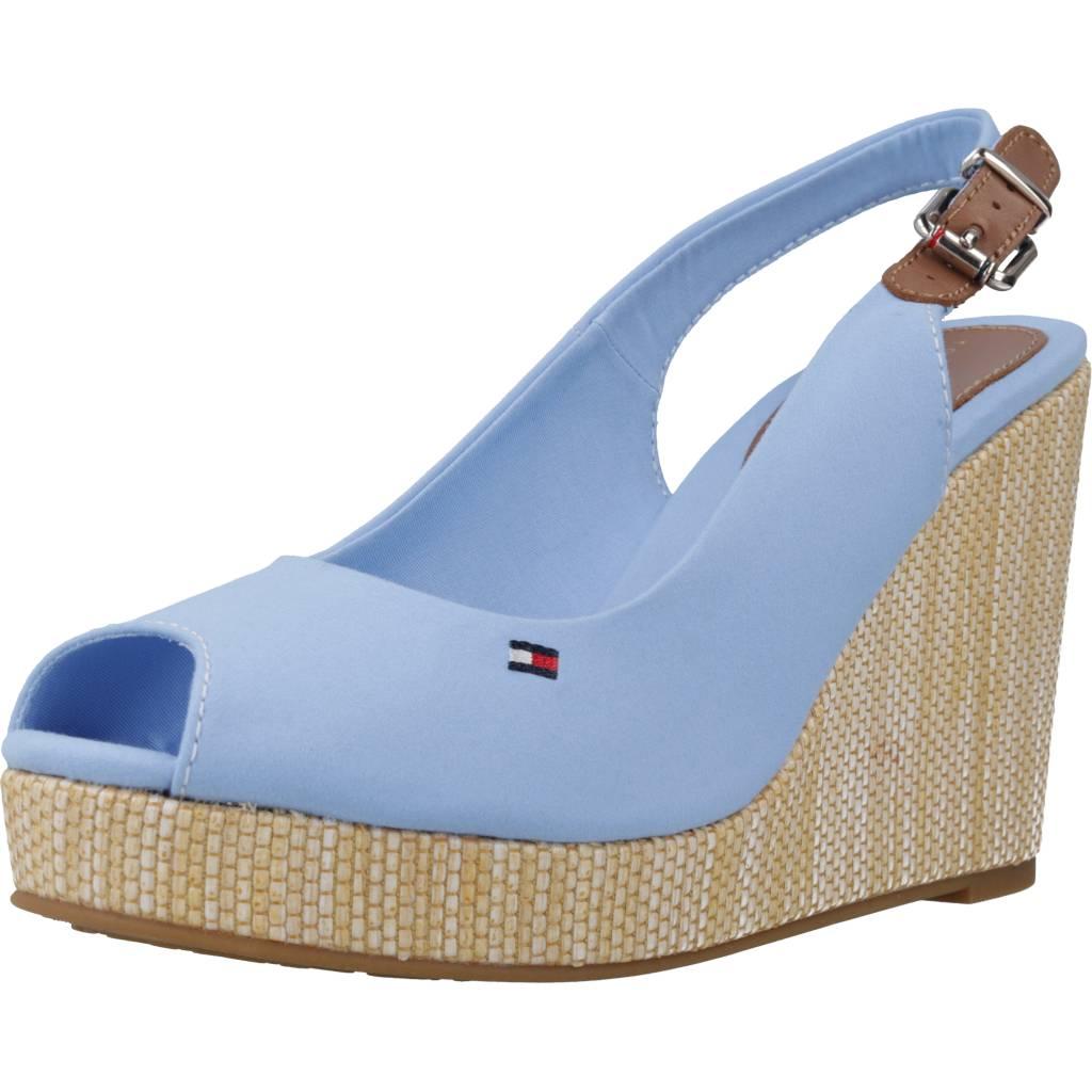 TOMMY HILFIGER  ICONIC ELENA SLING BACK en color AZUL  (1)