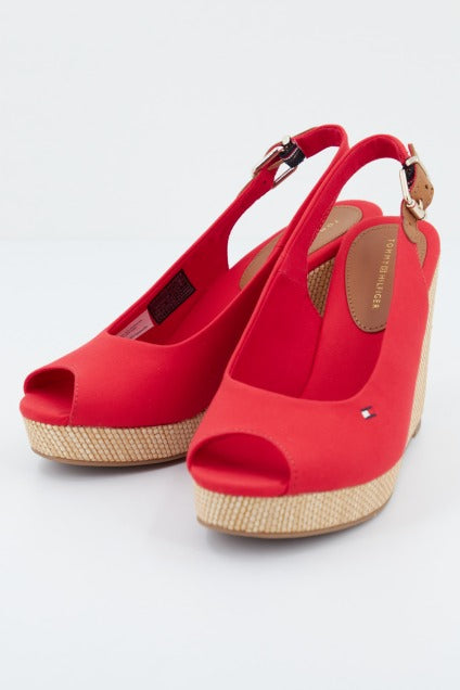 TOMMY HILFIGER ICONIC ELENA SLING BACK en color ROJO  (1)