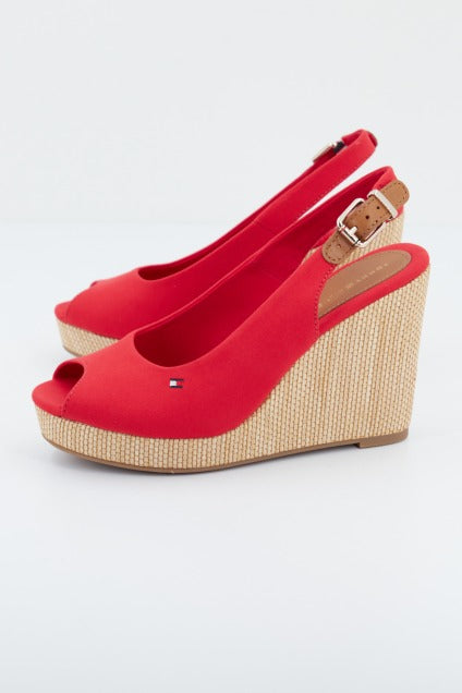 TOMMY HILFIGER ICONIC ELENA SLING BACK en color ROJO  (2)