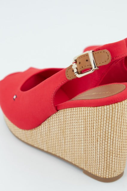 TOMMY HILFIGER ICONIC ELENA SLING BACK en color ROJO  (4)