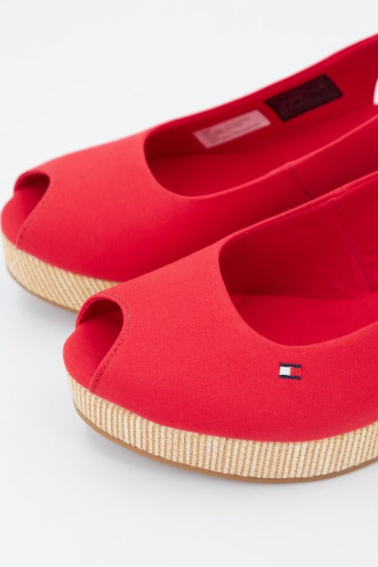 TOMMY HILFIGER ICONIC ELBA SLING BACK W en color ROJO  (4)