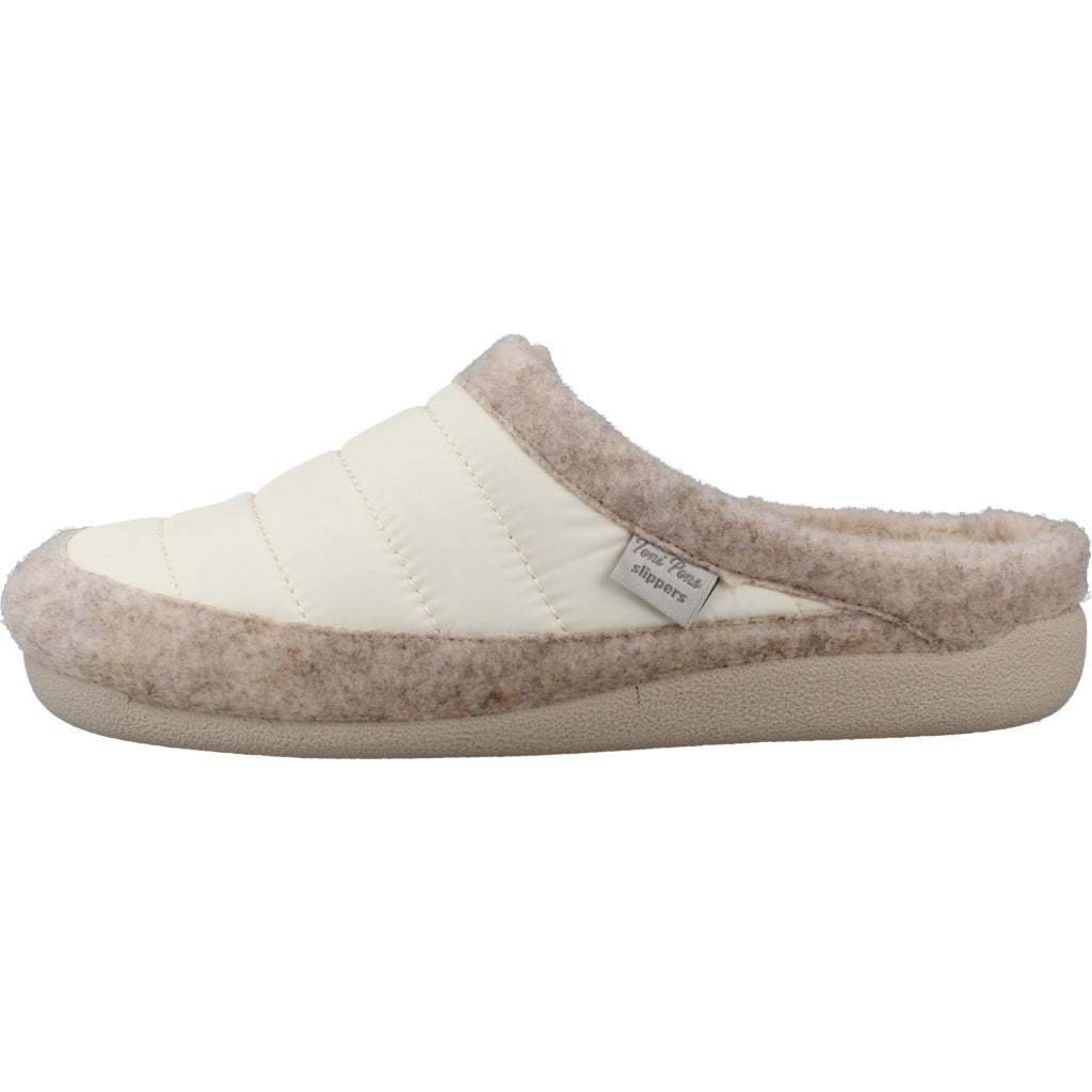 TONI PONS MOLY DR ZAPATILLA HOGAR en color BLANCO  (2)