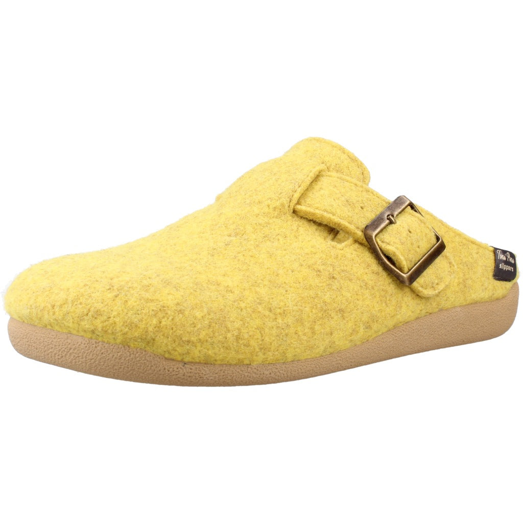 TONI PONS MIMA FP ZAPATILLA HOGAR en color AMARILLO  (1)