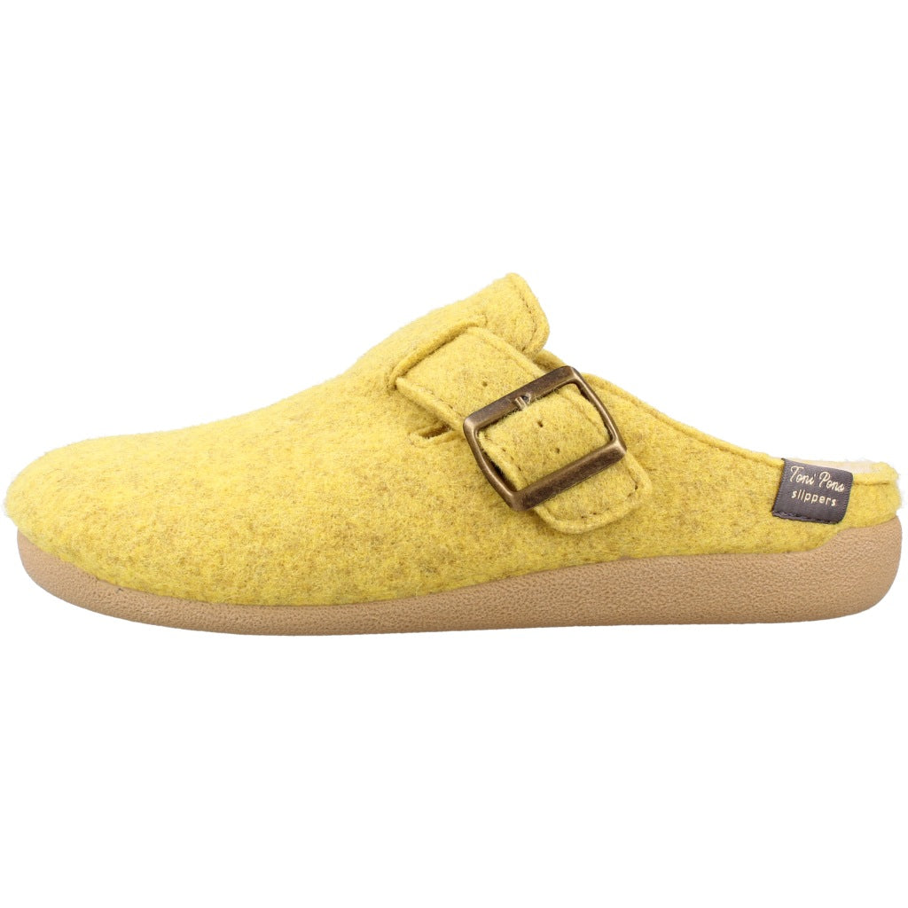 TONI PONS MIMA FP ZAPATILLA HOGAR en color AMARILLO  (2)
