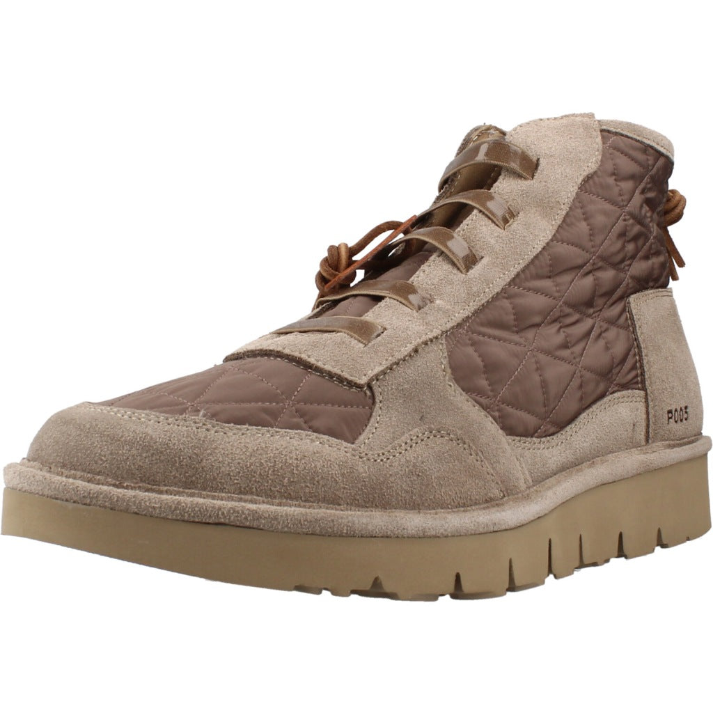 PANCHIC PM WAVE ANKLE BOOT en color MARRON CLARO  (1)