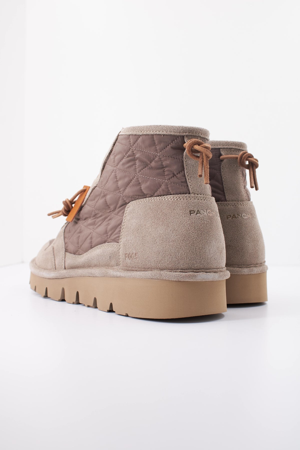 PANCHIC PM WAVE ANKLE BOOT en color MARRON CLARO  (4)