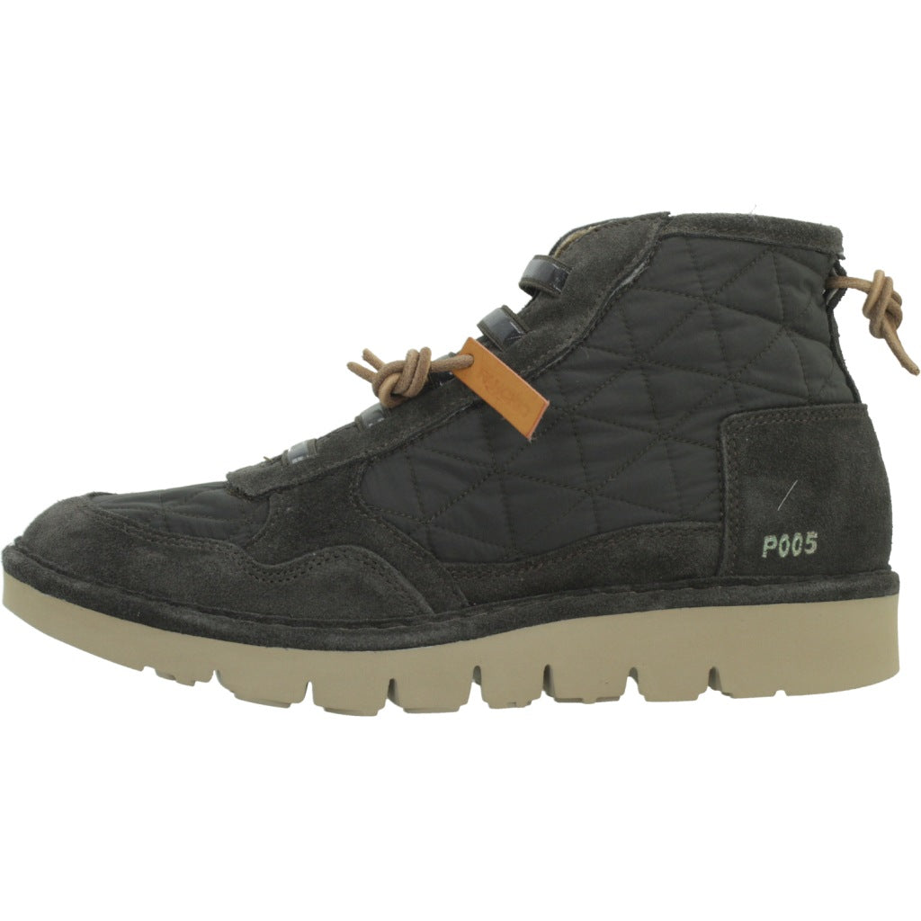 PANCHIC PW WAVE ANKLE BOOT en color MARRON  (2)