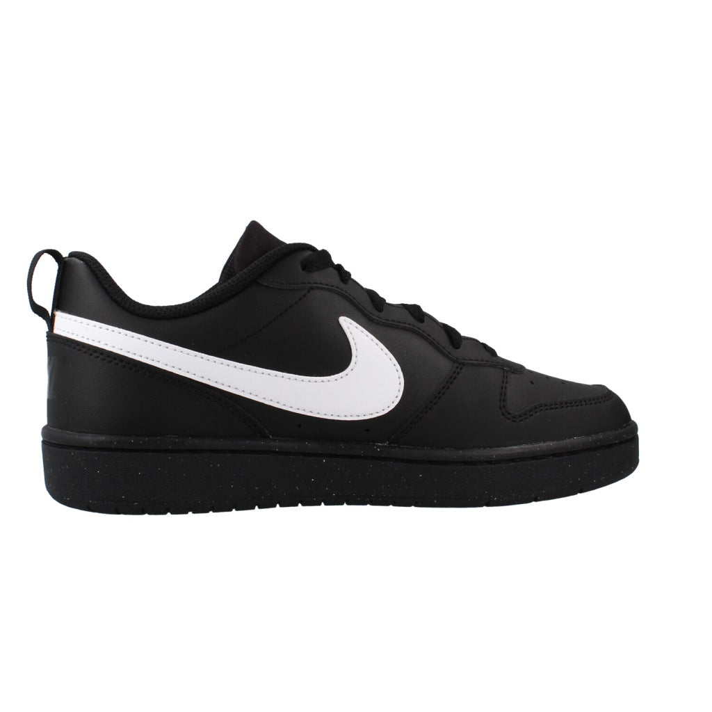 NIKE COURT BOROUGH LOW RECRAFT GS en color NEGRO  (4)