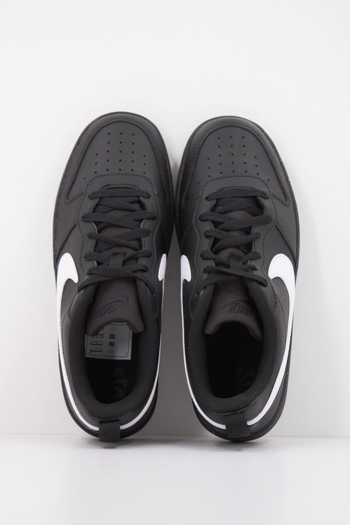 NIKE COURT BOROUGH LOW RECRAFT GS en color NEGRO  (3)