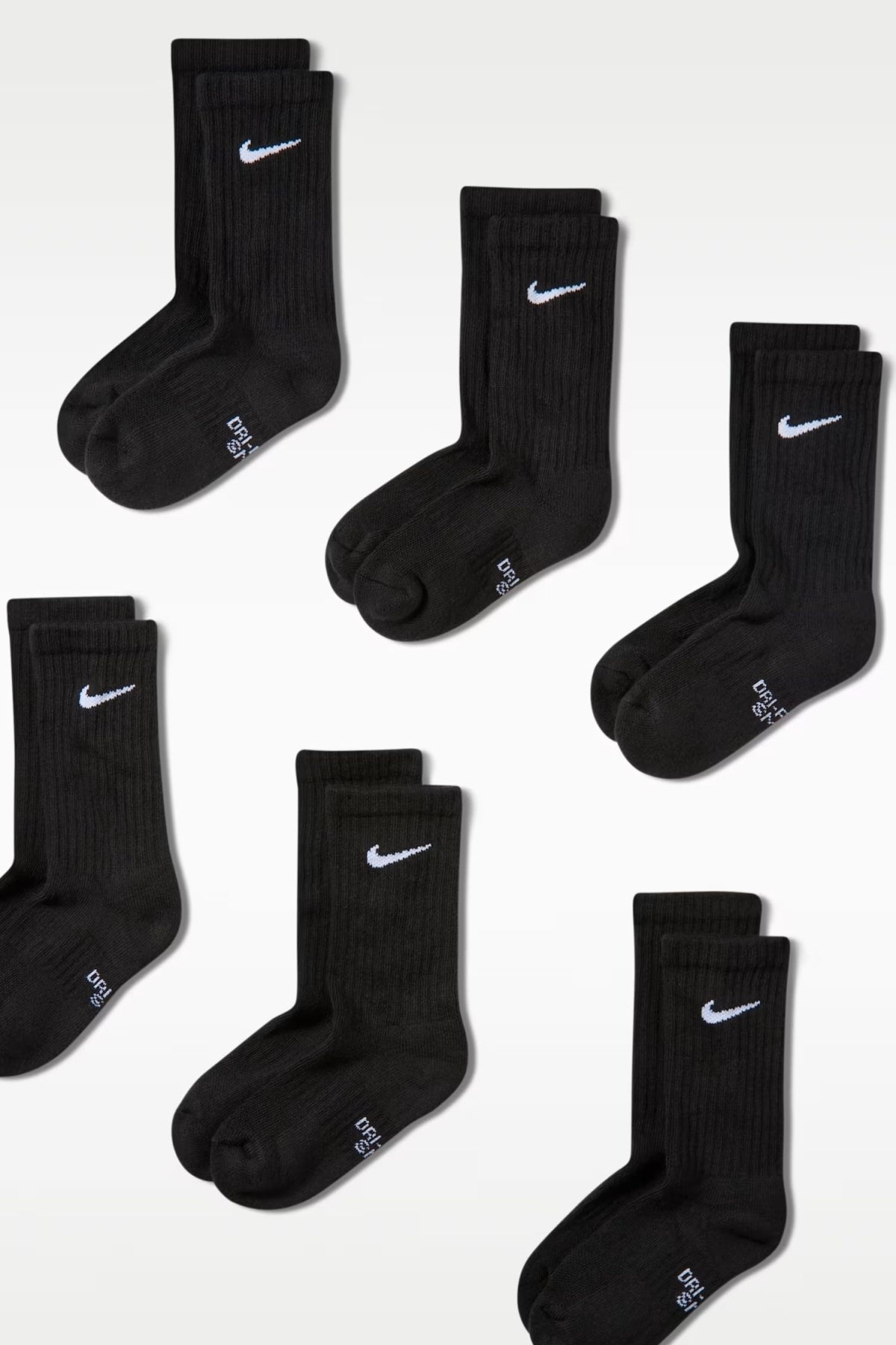 NIKE Y NK EVERYDY CUSH CREW PR  en color NEGRO  (1)