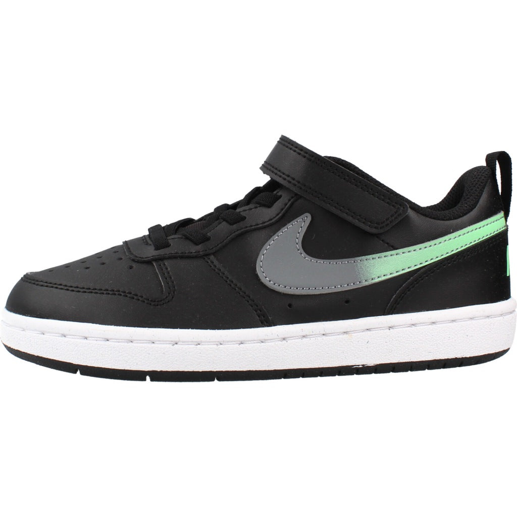 NIKE COURT BOROUGH LOW FADE PS en color NEGRO  (2)