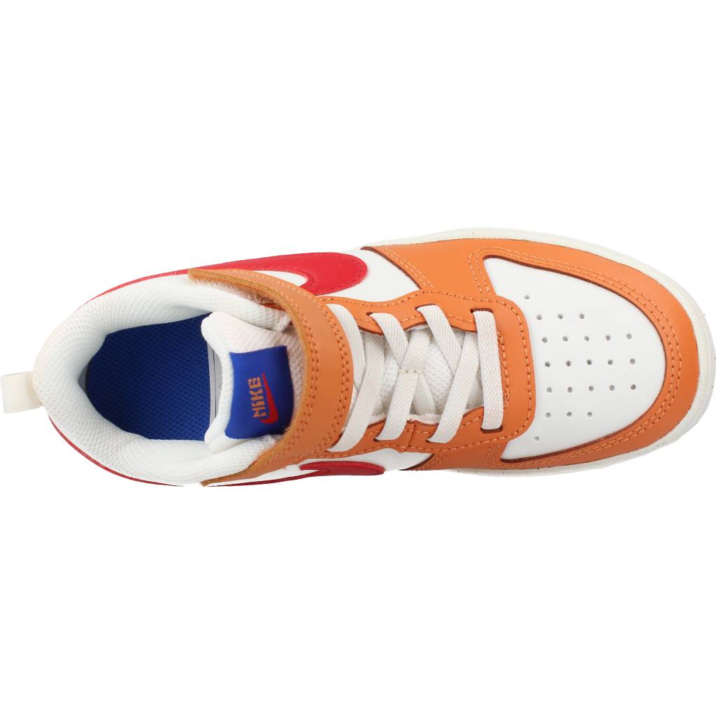 NIKE COURT BOROUGH LOW  PS A en color NARANJA  (7)