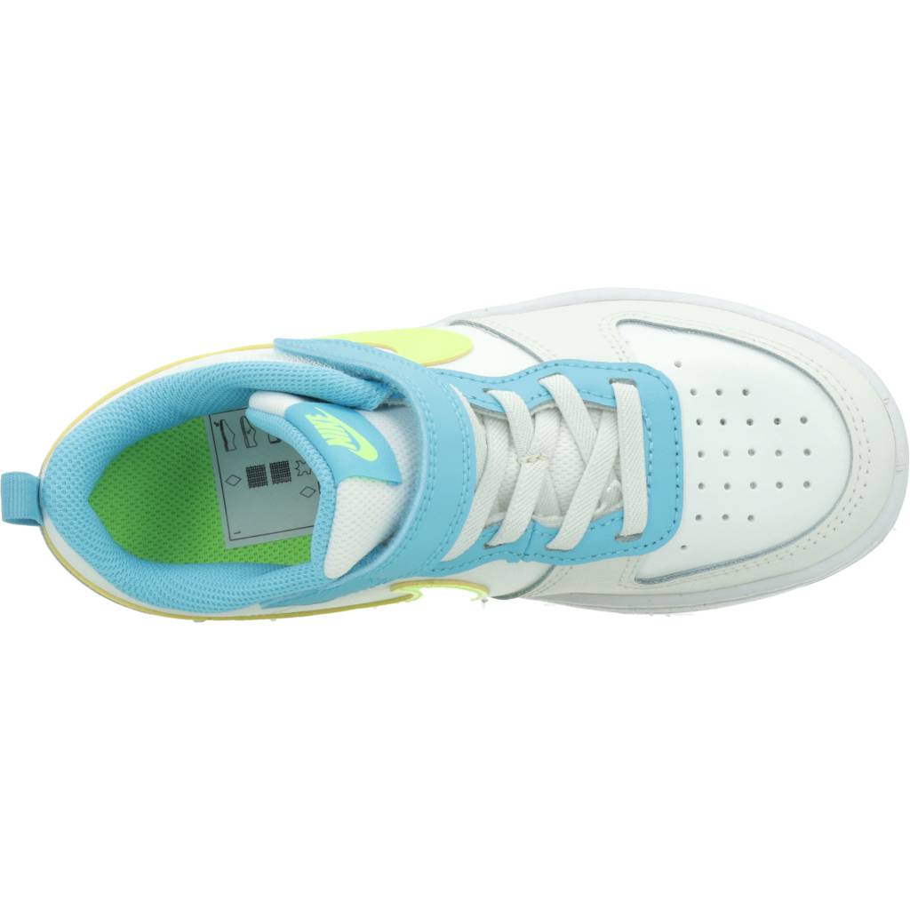NIKE COURT BOROUGH LOW  LIT en color AZUL  (7)