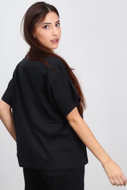 CONVERSE WORDMARK OVERSIZED TEE en color NEGRO  (3)