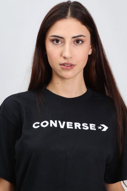 CONVERSE WORDMARK OVERSIZED TEE en color NEGRO  (4)