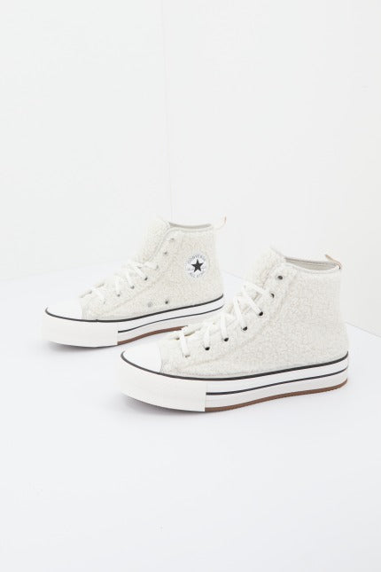 CONVERSE EVA LIFT PLATFORM SHERPA en color BLANCO  (1)