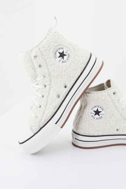 CONVERSE EVA LIFT PLATFORM SHERPA en color BLANCO  (2)