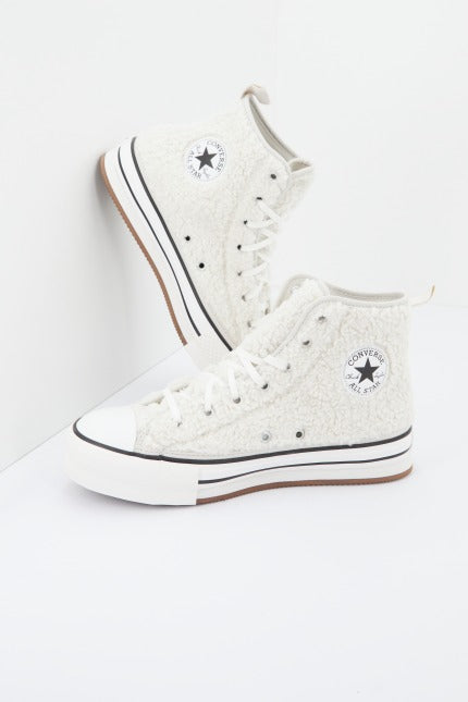 CONVERSE EVA LIFT PLATFORM SHERPA en color BLANCO  (4)