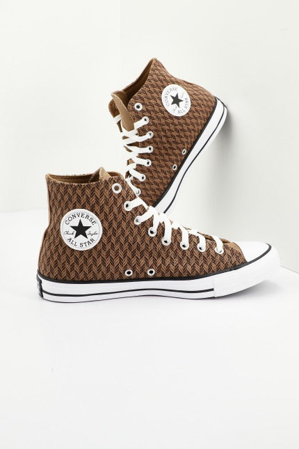 CONVERSE CHUCK TAYLOR ALL STAR HERRINGBON en color MARRON  (1)