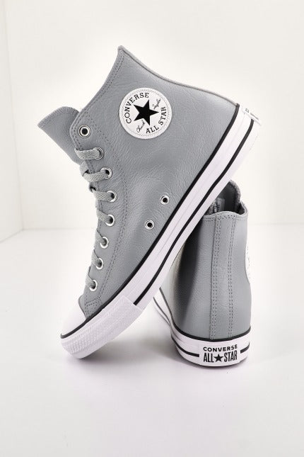 CONVERSE CHUCK TAYLOR ALL STAR TUMBLED LEATHER en color GRIS  (2)