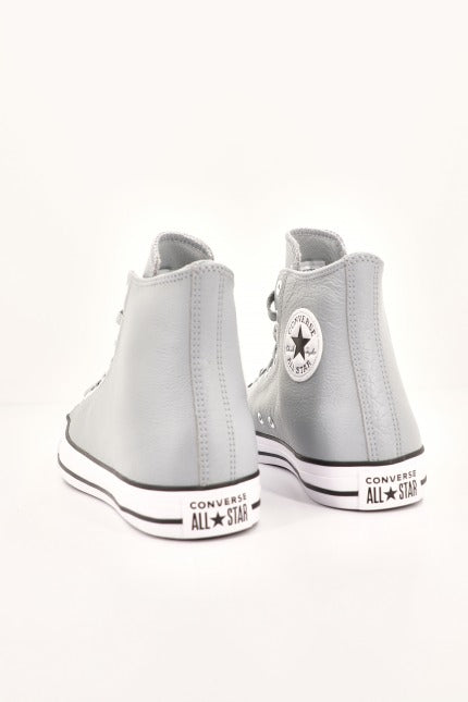 CONVERSE CHUCK TAYLOR ALL STAR TUMBLED LEATHER en color GRIS  (4)