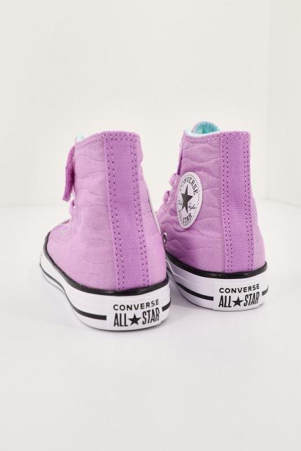 CONVERSE Chuck Taylor All Star Easy-On Quilted Jacquard en color ROSA  (4)