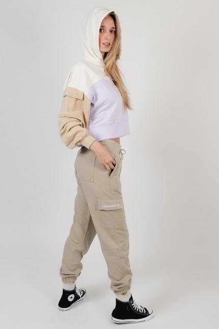 CONVERSE FASHION CROP HOODIE en color VIOLETA  (4)