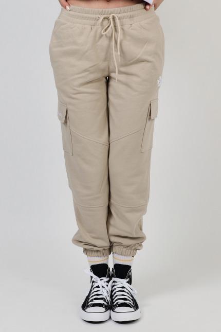 CONVERSE FASHION KNIT CARGO JOGGER en color MARRON CLARO  (1)