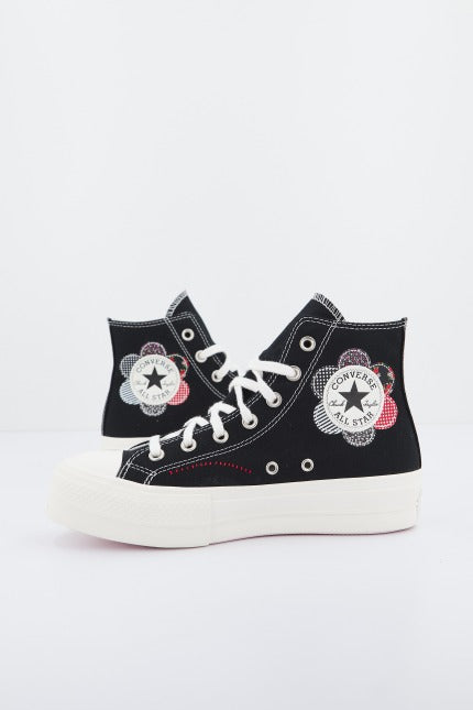 CONVERSE CHUCK TAYLOR ALL STAR LIFT PLATFORM CRAFTED PATCHWORK en color NEGRO  (1)