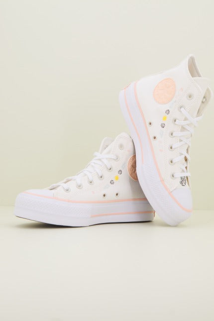 CONVERSE CHUCK TAYLOR ALL STAR LIFT HI en color BLANCO  (1)