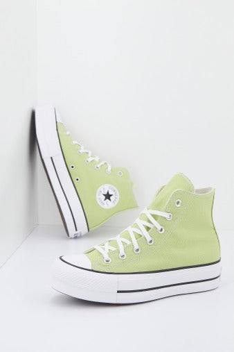 CONVERSE CHUCK TAYLOR  ALL STAR LIFT PLATFORM SEASONAL COLOR en color VERDE  (2)
